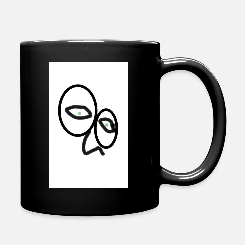 Abstract - Tasse einfarbig - Schwarz