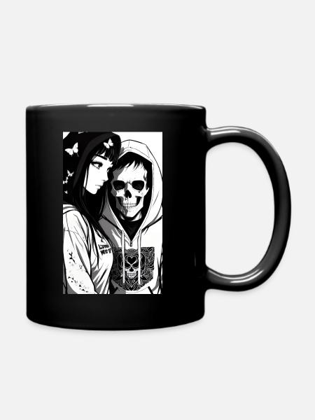 ARTWORK Love Eyes Couple - Full Colour Mug - black