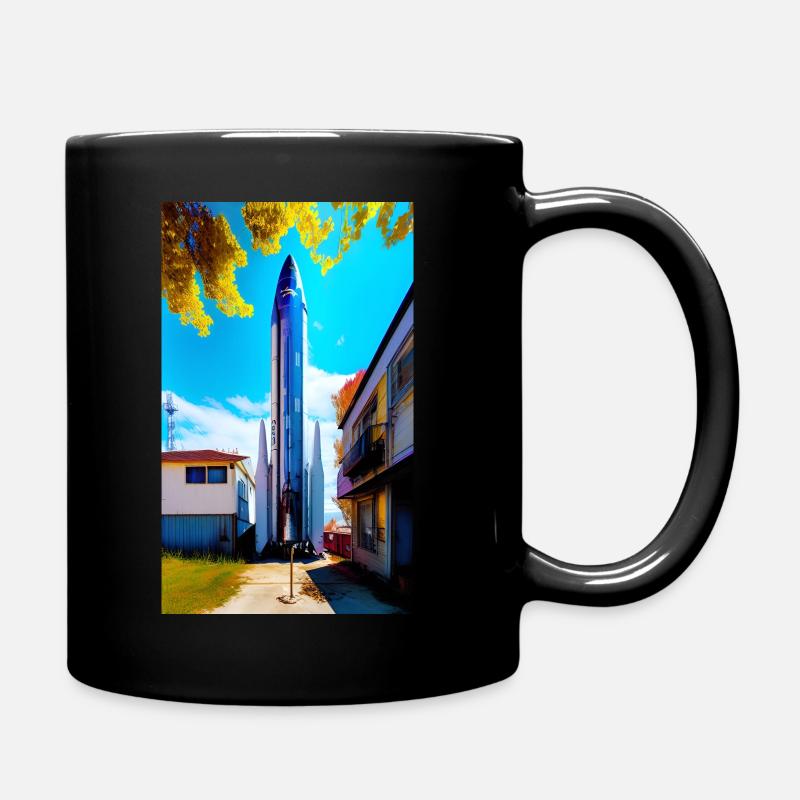 Starship 02 - Tasse einfarbig - Schwarz