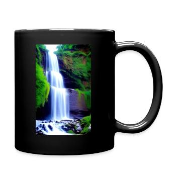 Waterfall 02 - Full Colour Mug - black - Right