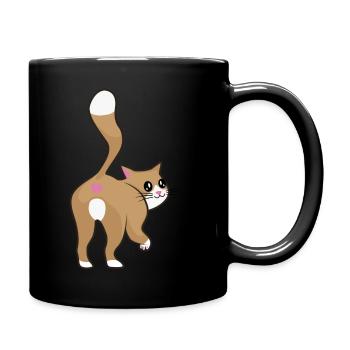Cat Pet House Tiger Funny Funny - Full Colour Mug - black - Right