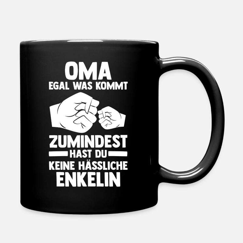 Enkelin Großmutter Oma - Tasse einfarbig - Schwarz