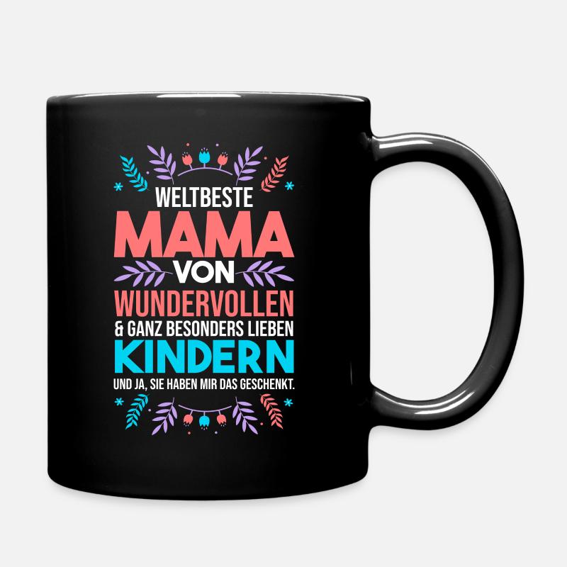 Weltbeste Mama - Tasse einfarbig - Schwarz