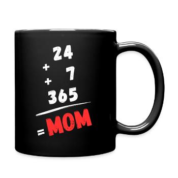 Maman toute l'année - Mug uni - noir - Droite
