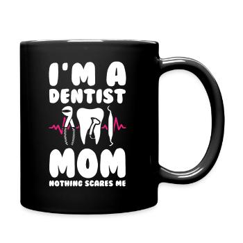 Dentist Mom - Full Colour Mug - black - Right