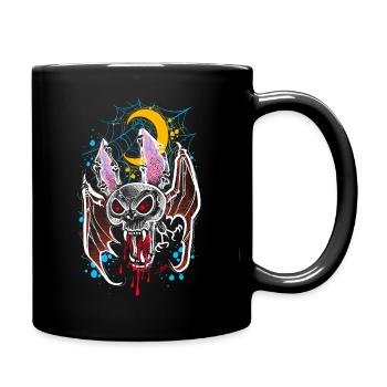Fledermaus Vampire Gothic - Tasse einfarbig - Schwarz - Rechts