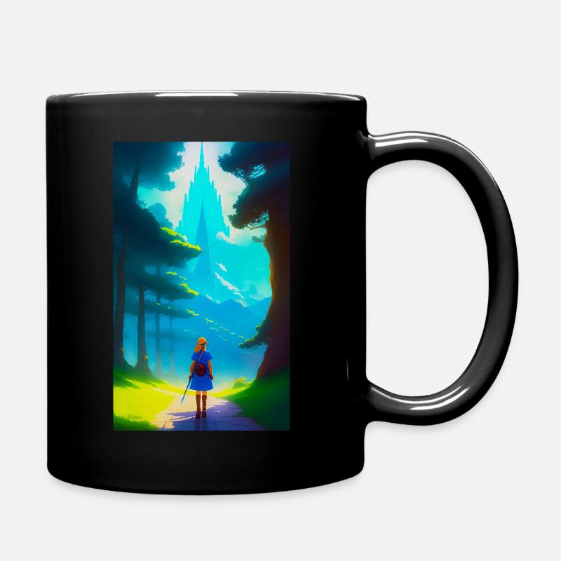 Adventuregirl - Tasse einfarbig - Schwarz