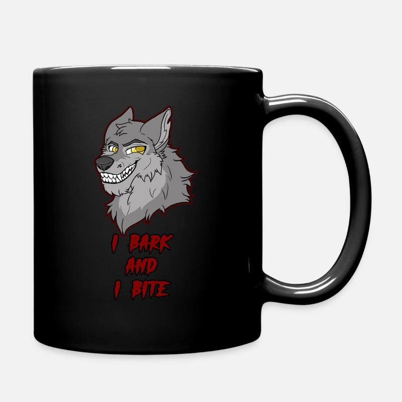 l bark and i bite - Full Colour Mug - black
