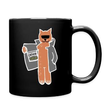 Cataire Dealer Cat (Blanc) - Mug uni - noir - Droite
