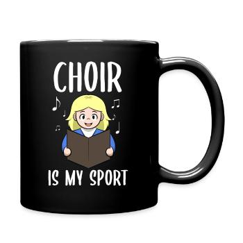 Choir Is My Sport Choir Guide - Full Colour Mug - black - Right