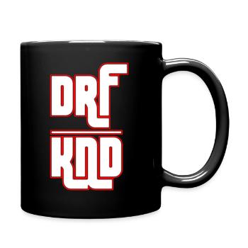 Dorfkind - und stolz darauf - Tasse einfarbig - Schwarz - Rechts
