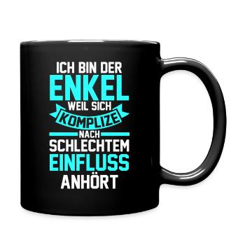 Enkel - Tasse einfarbig - Schwarz - Rechts