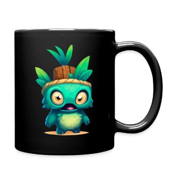 TikkiKiddy - Tasse einfarbig - Schwarz - Rechts
