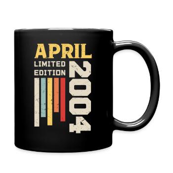 April 2004 - Geburtstagsgeschenk April 2004 April - Tasse einfarbig - Schwarz - Rechts