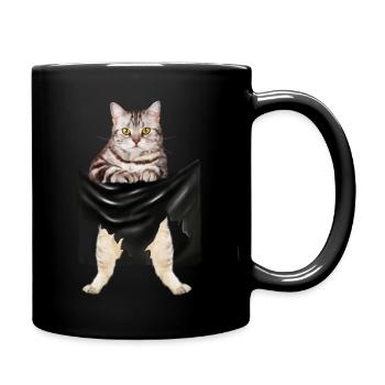 American Shorthair Cat, Love Shorthair - Full Colour Mug - black - Right