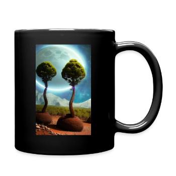 Des mondes fantastiques dans l’univers - Mug uni - noir - Droite