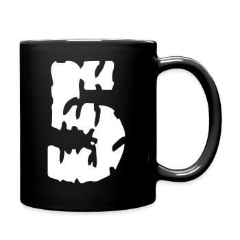 5 Number Jersey - Full Colour Mug - black - Right