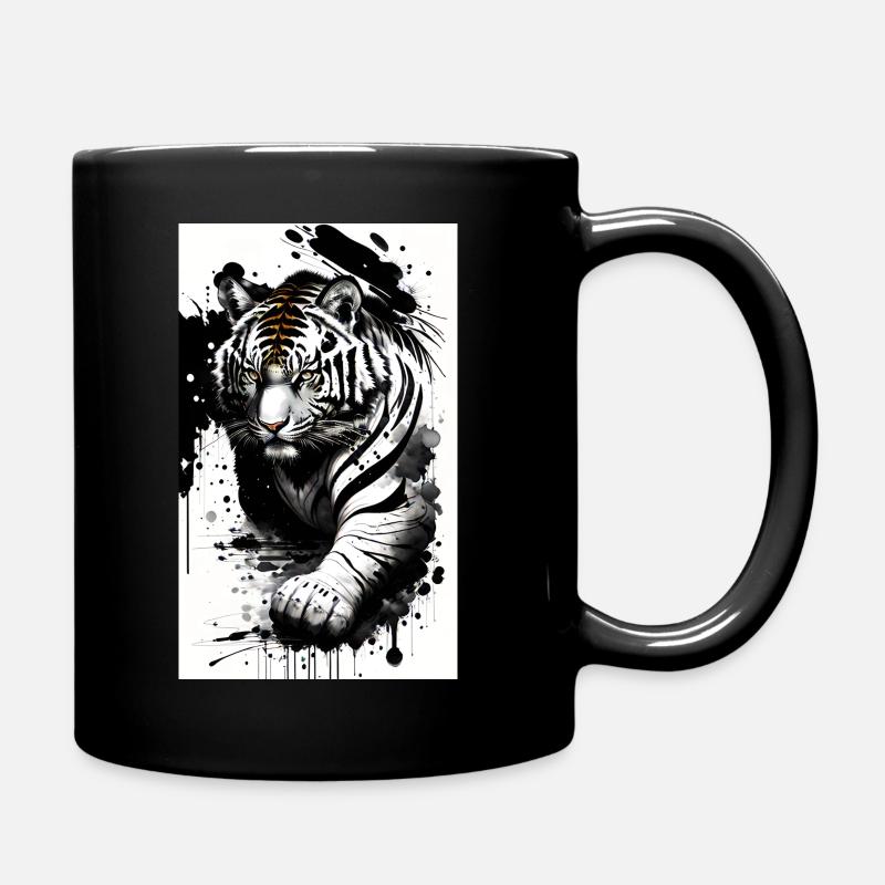 Tiger Power: Your Style, Your Elegance - Full Colour Mug - black