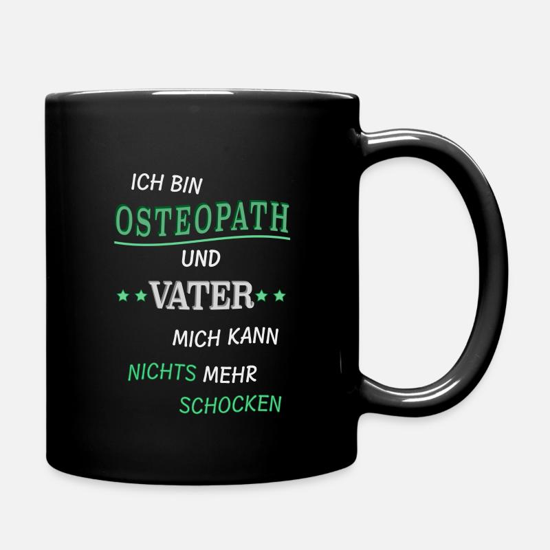 osteopathie vater geschenk - Tasse einfarbig - Schwarz