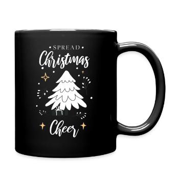 Weihnachtsbaum - Tasse einfarbig - Schwarz - Rechts