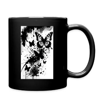 Adorable Butterfly - Full Colour Mug - black - Right