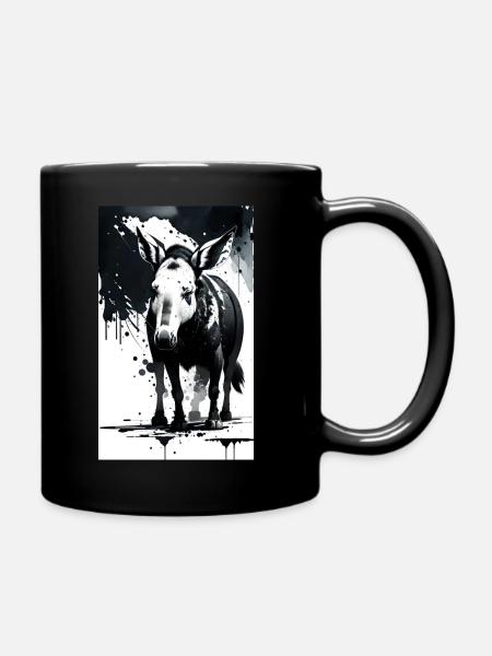 Niedliches Erdferkel - Tasse einfarbig - Schwarz