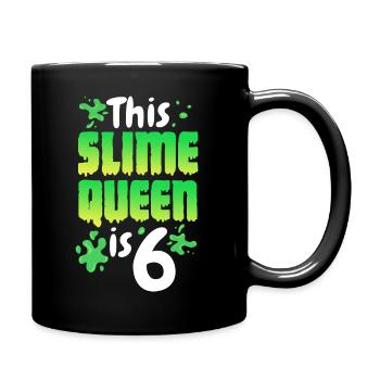 Cette reine de slime a 6 ans - Mug uni - noir - Droite