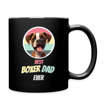 Best boxer DAD Zeig, dass du Boxer liebst! - Tasse einfarbig - Schwarz - Rechts