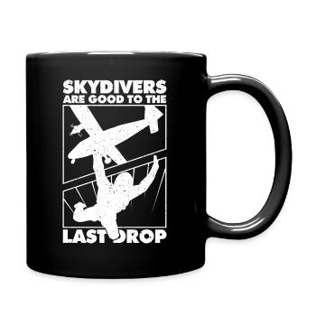 Funny Skydiver Quote: Perfect Gift! - Tasse einfarbig - Schwarz - Rechts