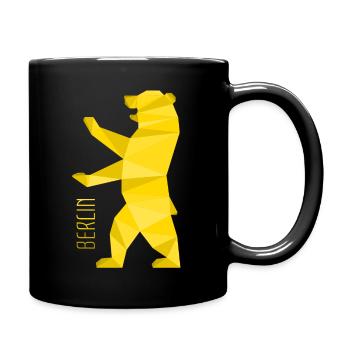 Berlin Bär - Tasse einfarbig - Schwarz - Rechts