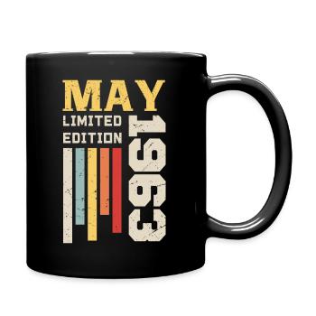 Mai 1963 - Cadeau anniversaire né en Mai 1963 Mai - Mug uni - noir - Droite