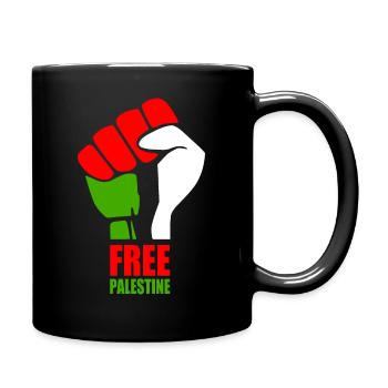 Free palestine - Mug uni - noir - Droite