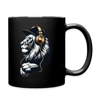 Urbain Roi de la Jungle - Mug uni - noir - Droite
