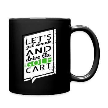 present idea golf ball humor girlsgolfgift - Full Colour Mug - black - Right