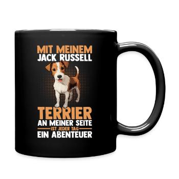 Hund Jacke Russell - Tasse einfarbig - Schwarz - Rechts