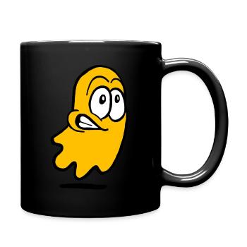 Uupsi in orange - Tasse einfarbig - Schwarz - Rechts