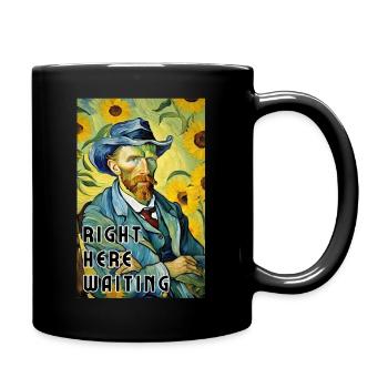 Right Here Waiting - Impressionism Painting - Full Colour Mug - black - Right