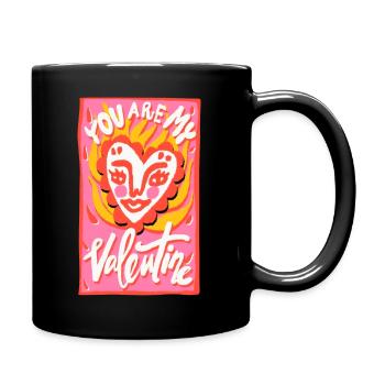 You are my Valentine - Mug uni - noir - Droite