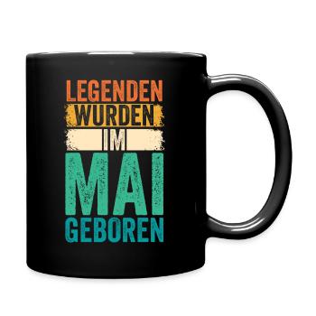 Les légendes sont nées en mai - Mug uni - noir - Droite