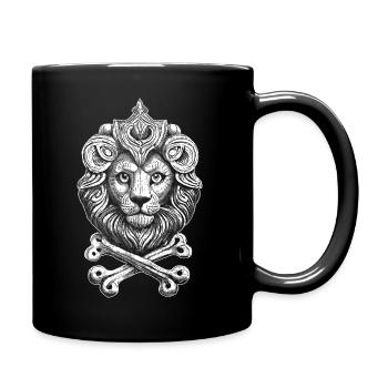 Chemise tête de lion cool pour les petits aventuriers - Mug uni - noir - Droite
