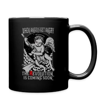 Engel Angel Revolution - Tasse einfarbig - Schwarz - Rechts