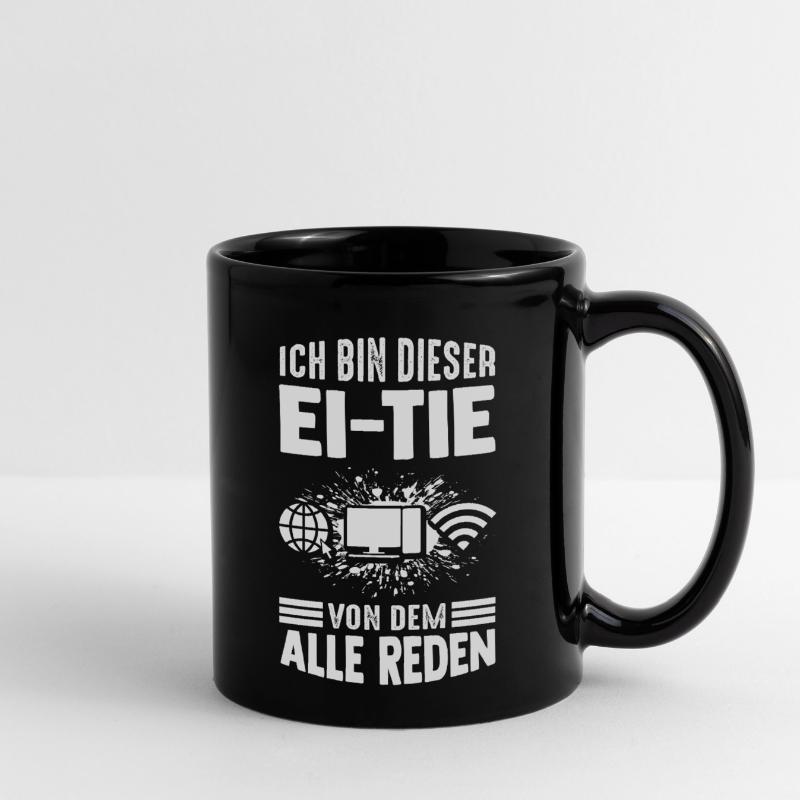 IT Computer PC Beruf Abreit Computer Fan Spruch IT Tasse einfarbig