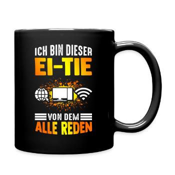 IT Computer PC Profession Abreit Computer Fan Saying IT - Full Colour Mug - black - Right