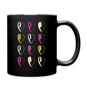 Imprimé numéro24. - Mug uni - noir - Droite