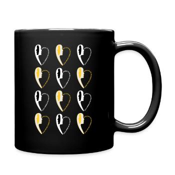 Imprimé numéro26. - Mug uni - noir - Droite