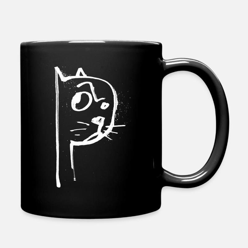 Chat blanc - Mug uni - noir