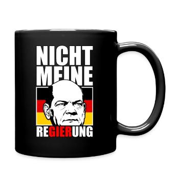 Not my government - Full Colour Mug - black - Right