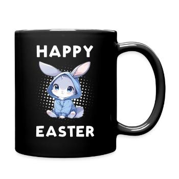 Happy Easter - Easter Bunny - Full Colour Mug - black - Right