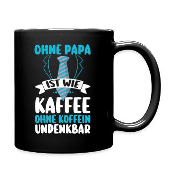 Papa Café Fête des Pères Papa - Mug uni - noir - Droite