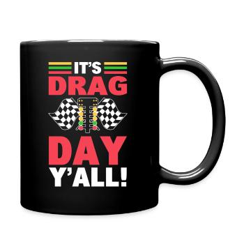 Drag-Racing-Liebhaber Rennfahrer - Tasse einfarbig - Schwarz - Rechts
